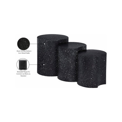 Dimple Black End Table