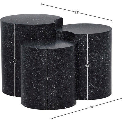 Dimple Black End Table