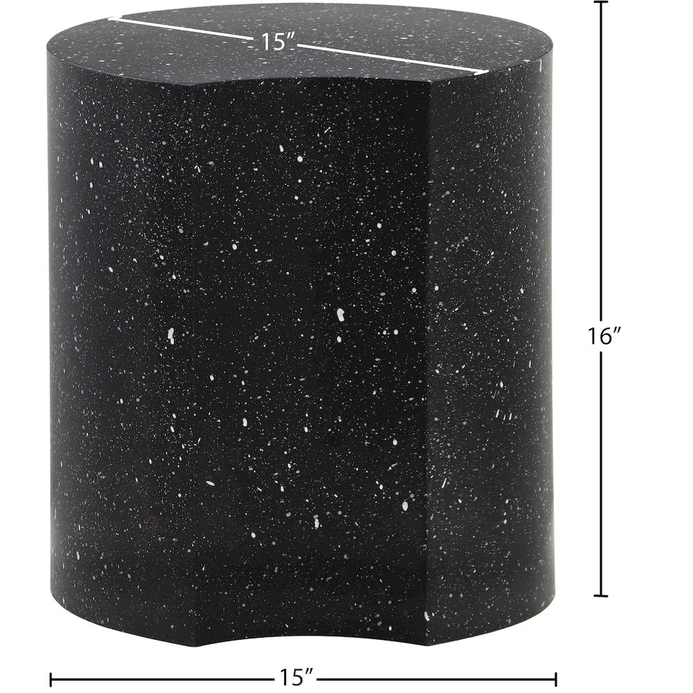 Dimple Black End Table