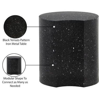 Dimple Black End Table