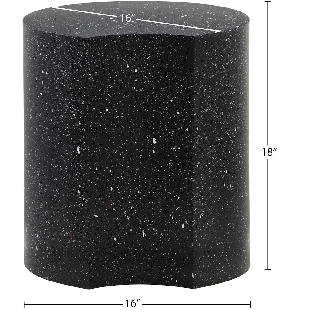 Dimple Black End Table