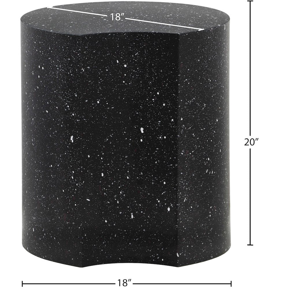 Dimple Black End Table
