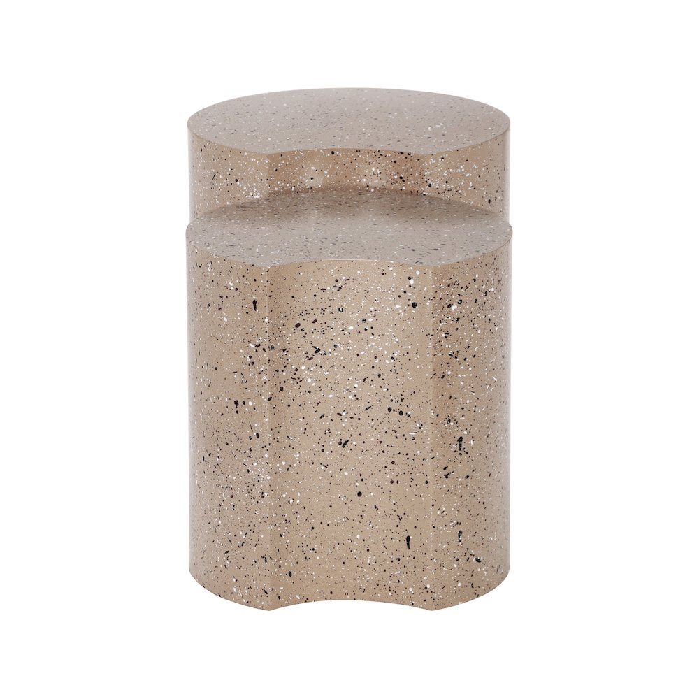 Dimple Taupe End Table
