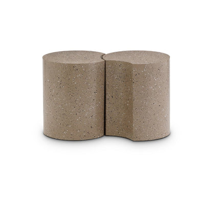 Dimple Taupe End Table