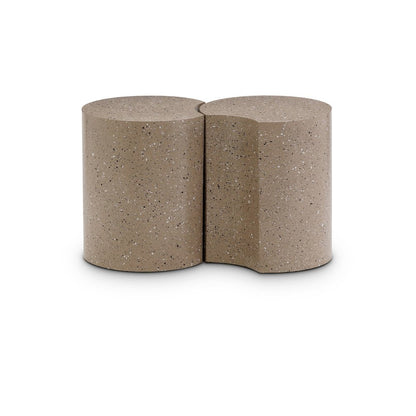 Dimple Taupe End Table