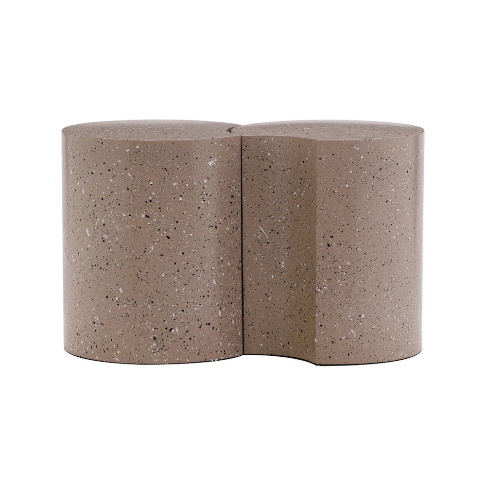 Dimple Taupe End Table