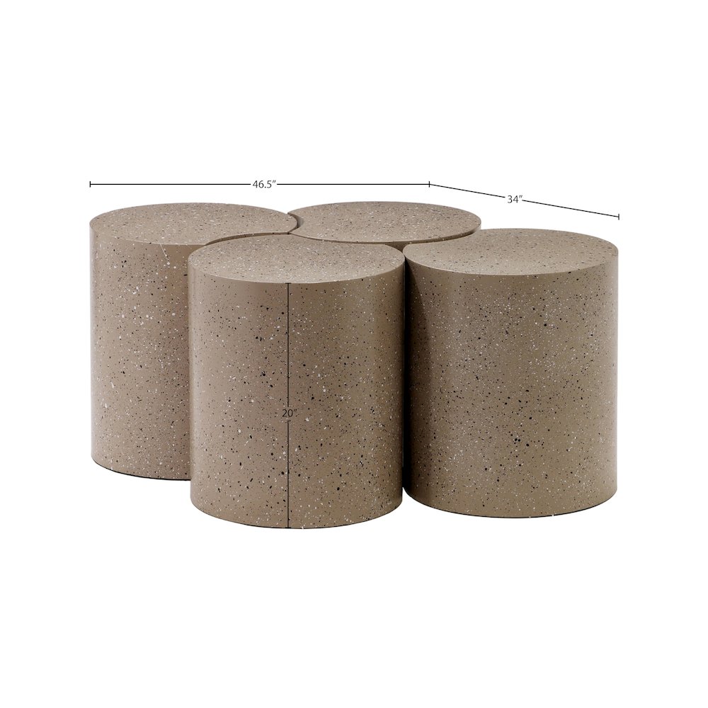 Dimple Taupe Coffee Table