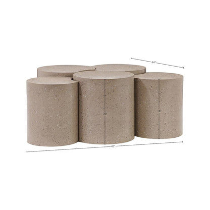 Dimple Taupe Coffee Table