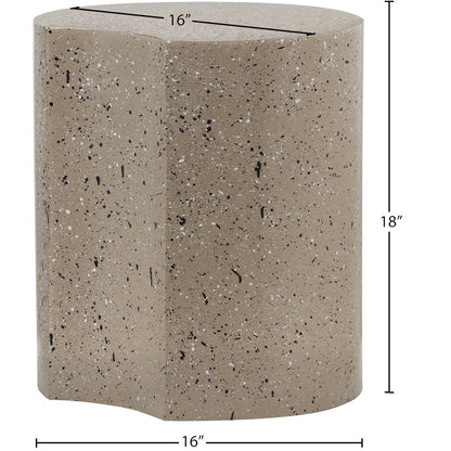 Dimple Taupe End Table