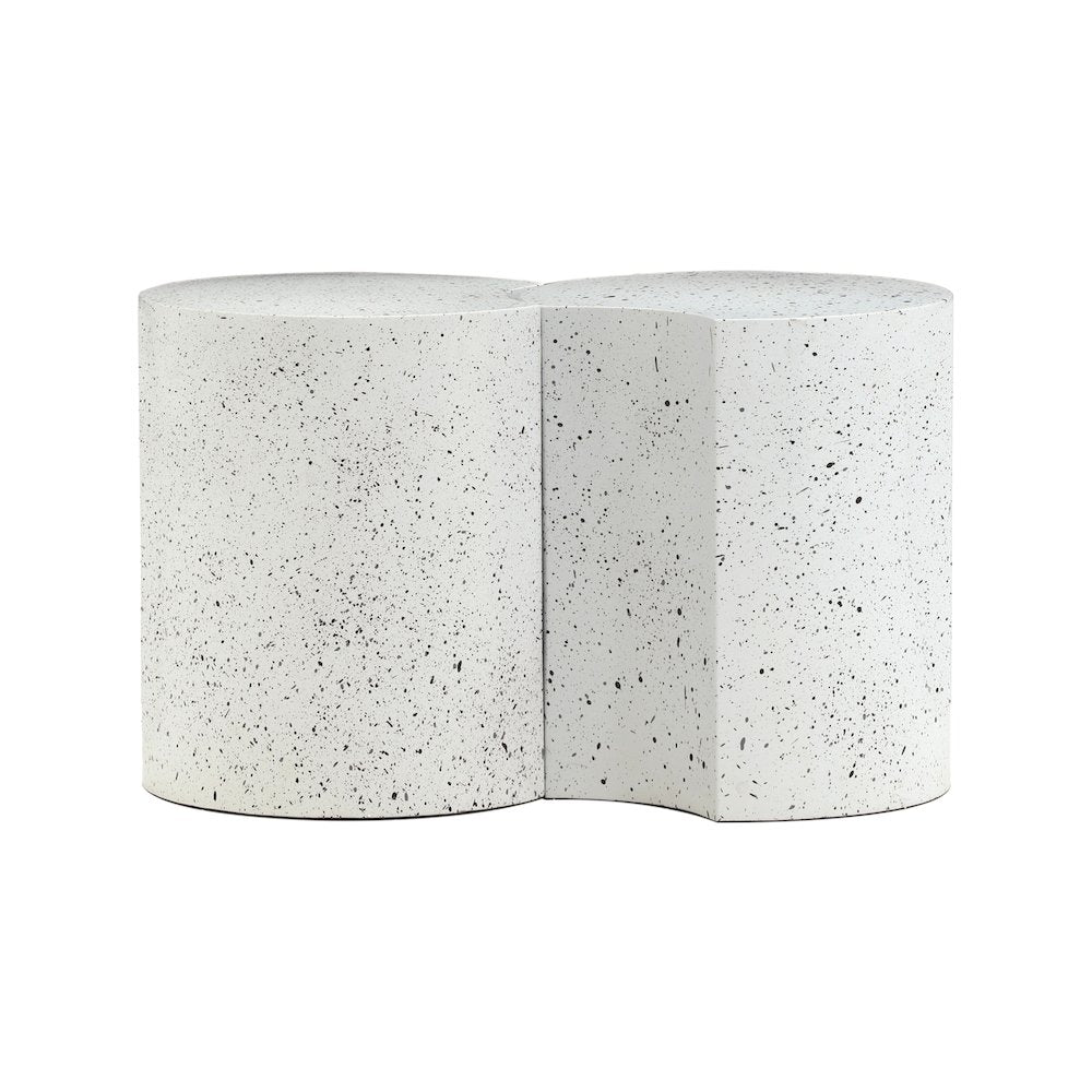 Dimple White End Table