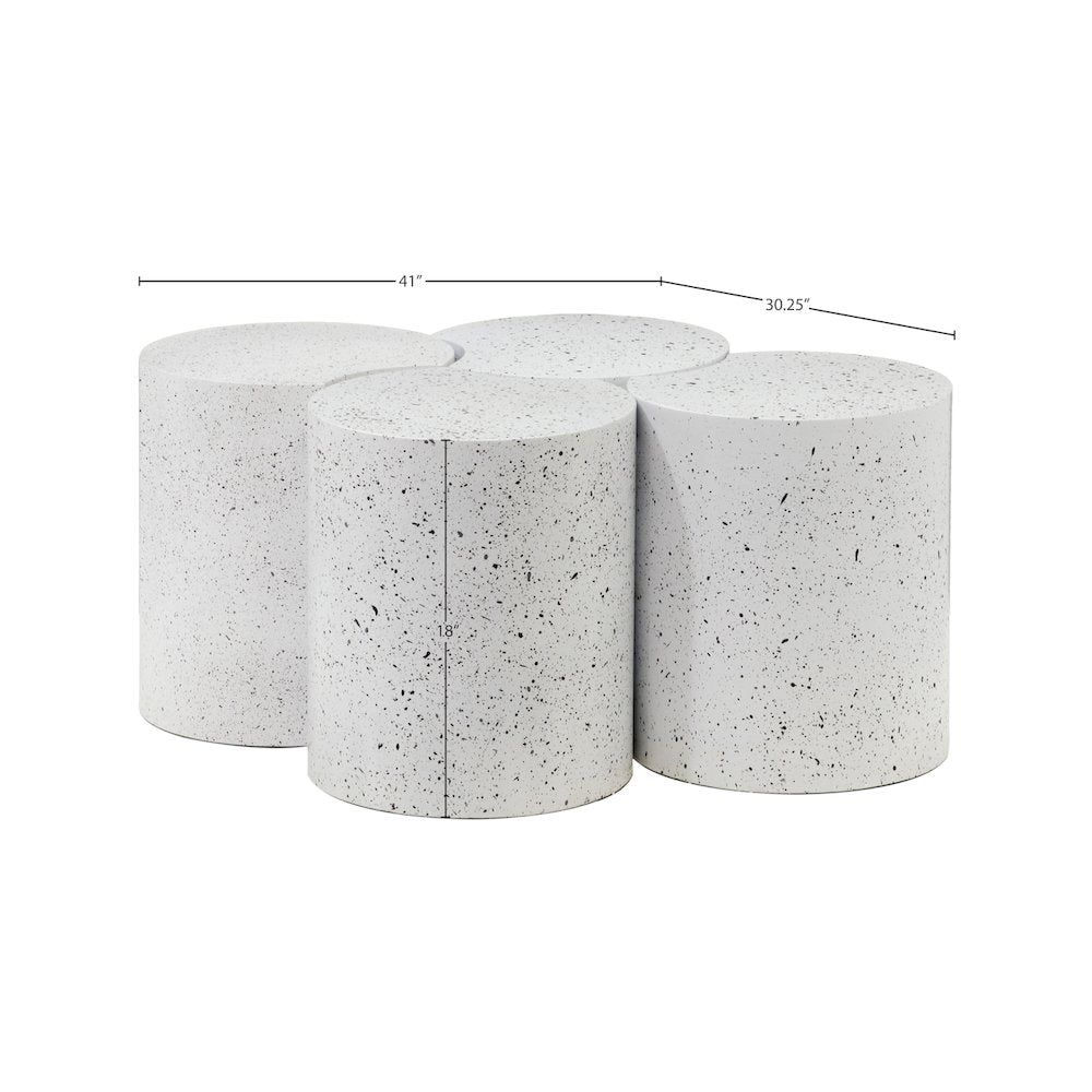 Dimple White Coffee Table