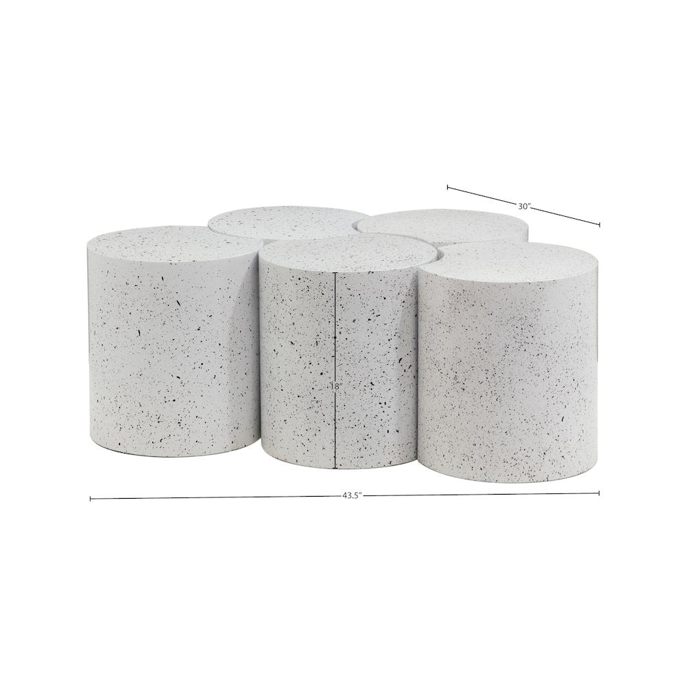 Dimple White Coffee Table