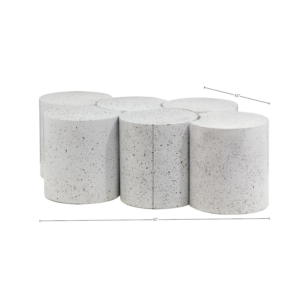 Dimple White Coffee Table