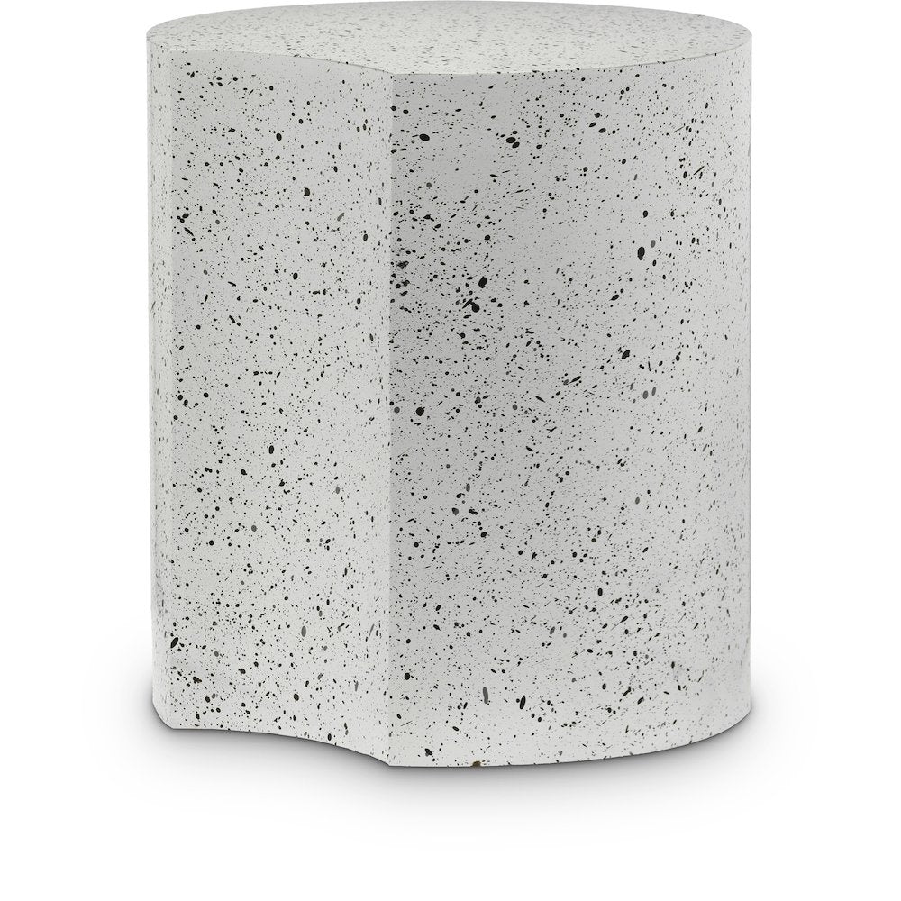 Dimple White End Table