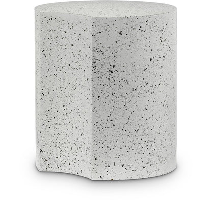 Dimple White End Table