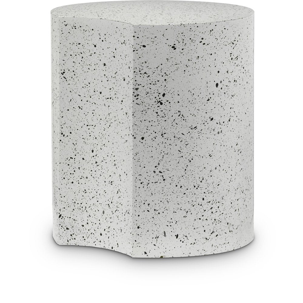 Dimple White End Table
