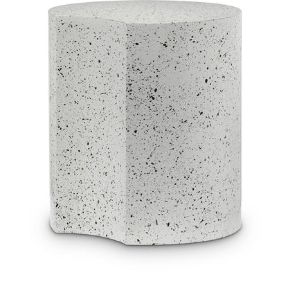 Dimple White End Table