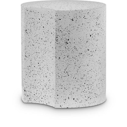 Dimple White End Table