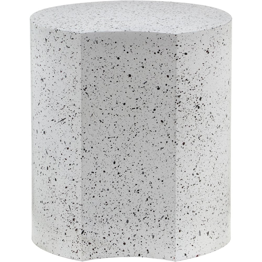 Dimple White End Table