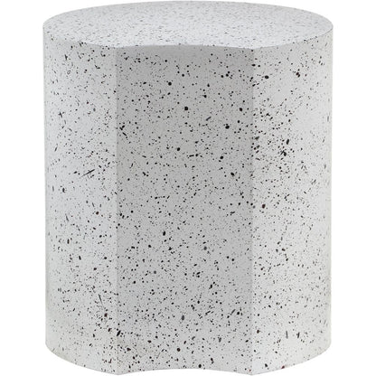 Dimple White End Table