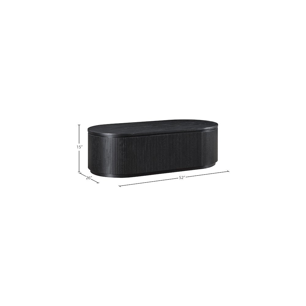 Moana Black Rubberwood Coffee Table