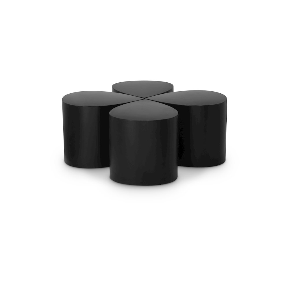 Petal Black Coffee Table