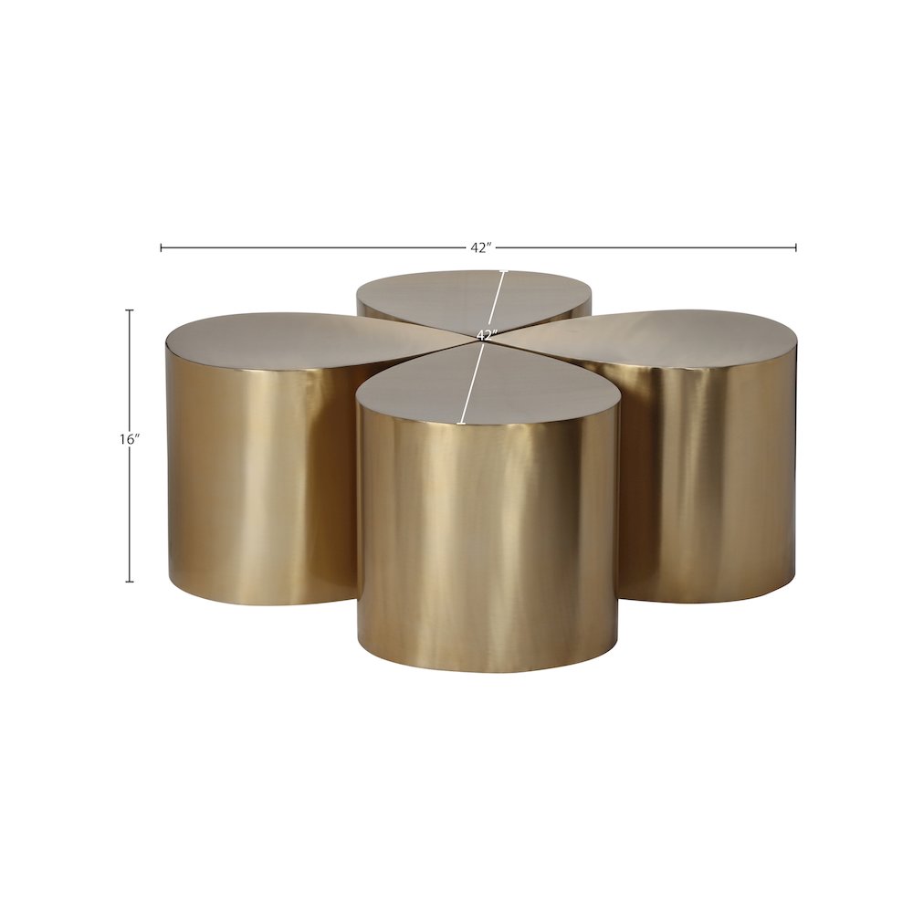 Petal Gold Coffee Table
