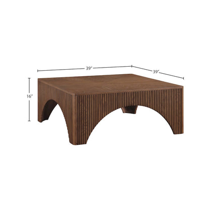 Eloise Brown Oak Veneer Coffee Table