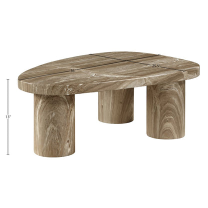 Teramo Beige Concrete Indoor/Outdoor Coffee Table
