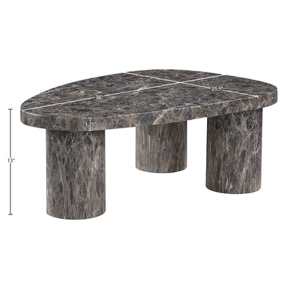 Teramo Brown Concrete Indoor/Outdoor Coffee Table