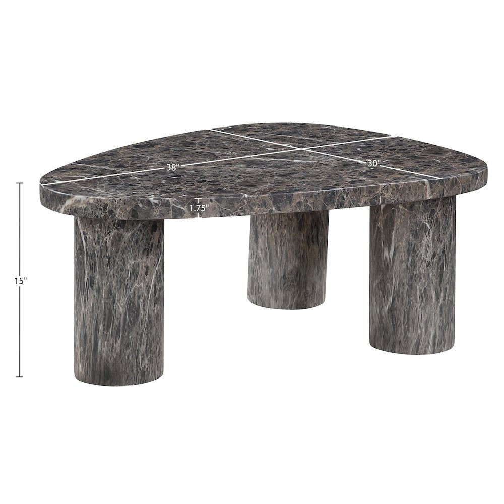 Teramo Brown Concrete Indoor/Outdoor Coffee Table