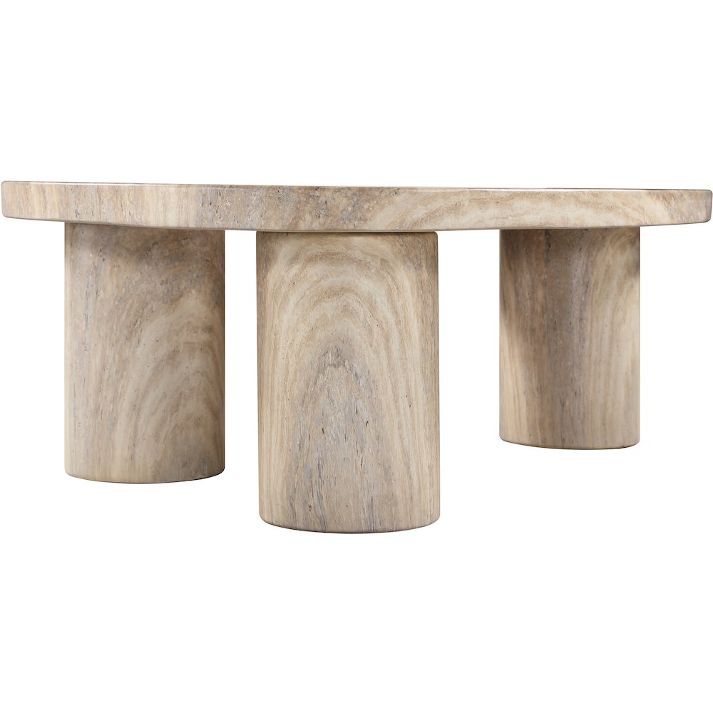 Teramo Travertine Concrete Indoor/Outdoor Coffee Table