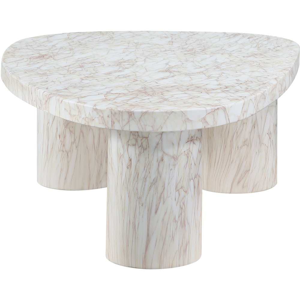 Teramo White Concrete Indoor/Outdoor Coffee Table