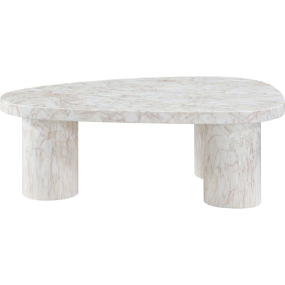 Teramo White Concrete Indoor/Outdoor Coffee Table