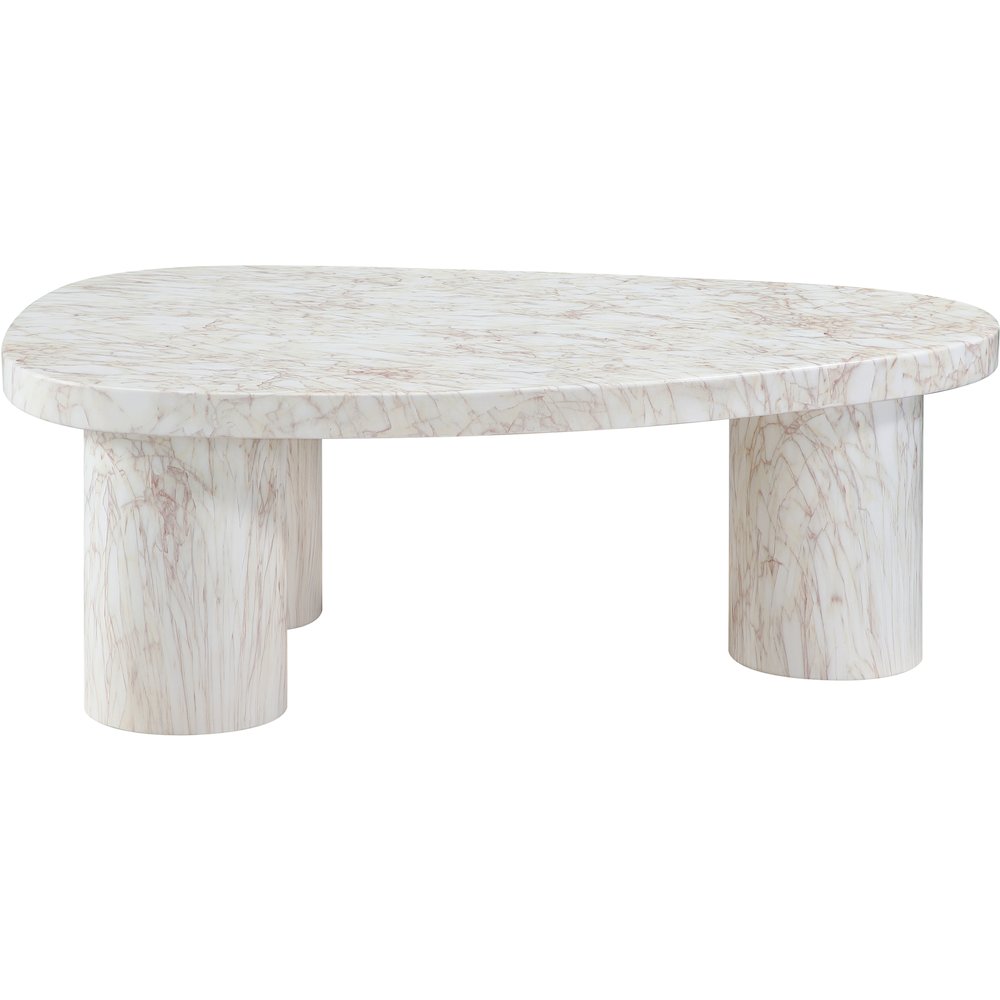 Teramo White Concrete Indoor/Outdoor Coffee Table