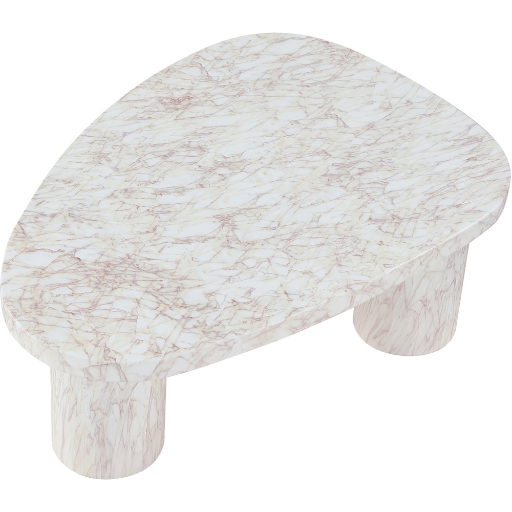 Teramo White Concrete Indoor/Outdoor Coffee Table