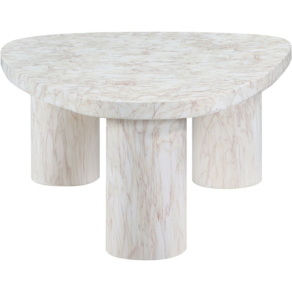 Teramo White Concrete Indoor/Outdoor Coffee Table