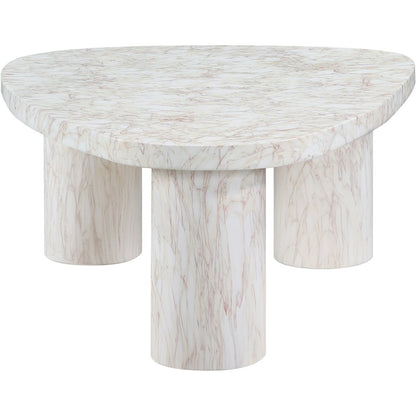 Teramo White Concrete Indoor/Outdoor Coffee Table