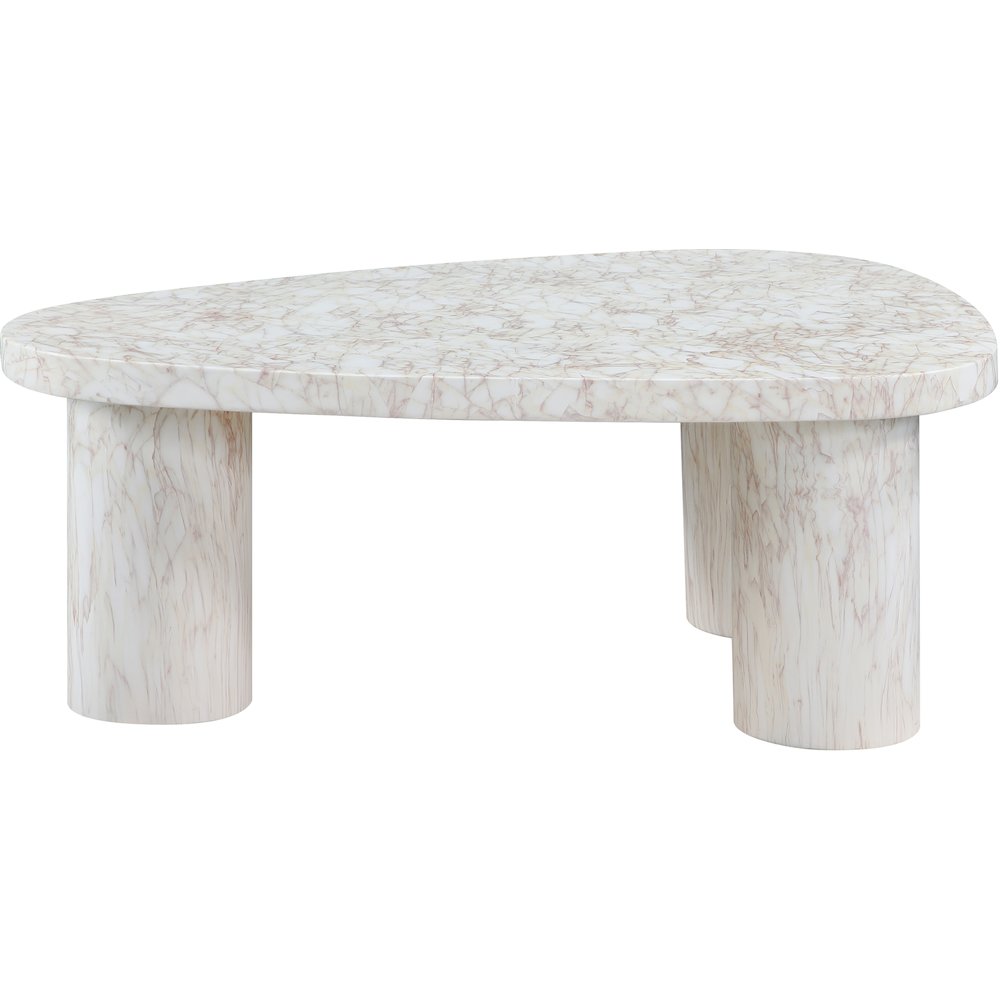 Teramo White Concrete Indoor/Outdoor Coffee Table