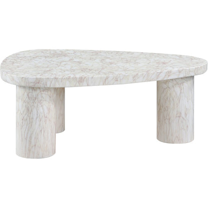 Teramo White Concrete Indoor/Outdoor Coffee Table