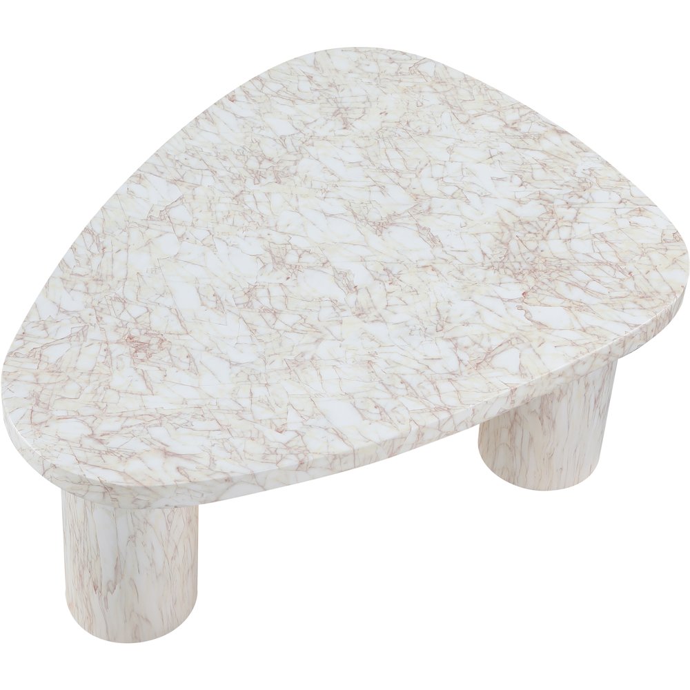 Teramo White Concrete Indoor/Outdoor Coffee Table