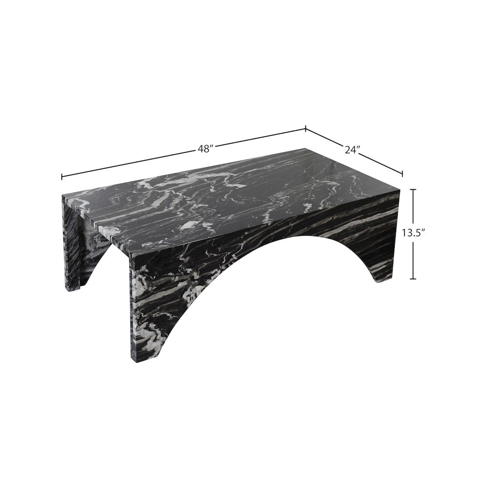 Palermo Black Marble Coffee Table