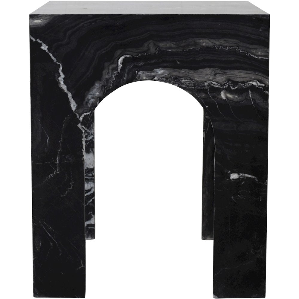 Palermo Black Marble End Table