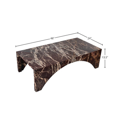 Palermo Cherry Marble Coffee Table