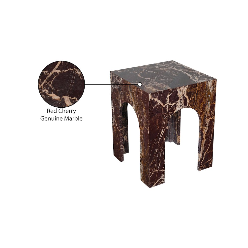 Palermo Cherry Marble End Table