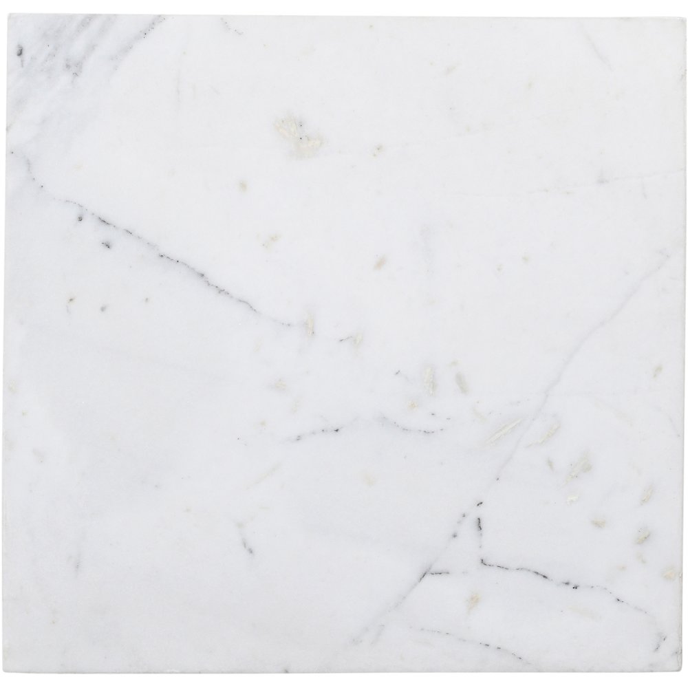 Palermo White Marble End Table