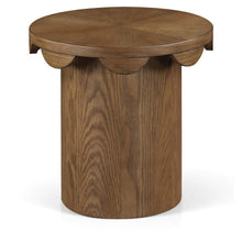 Dahlia Brown Oak Veneer End Table
