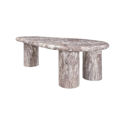 Sassari Brown Marble Finish Concrete Coffee Table