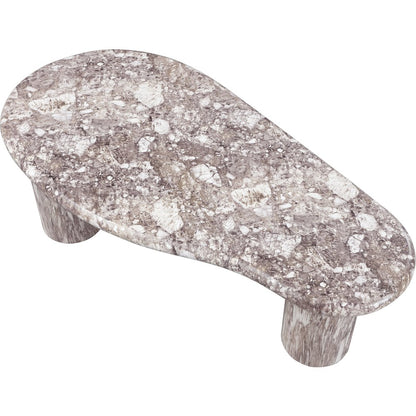Sassari Brown Marble Finish Concrete Coffee Table