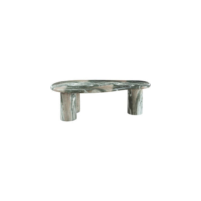 Sassari Green Marble Finish Concrete Coffee Table